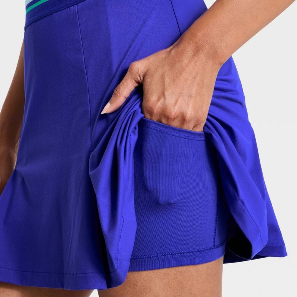 Women's Knit High-Rise Ruffle Trim Skort 14.75" - All In Motion Cobalt L - Picture 4 of 5